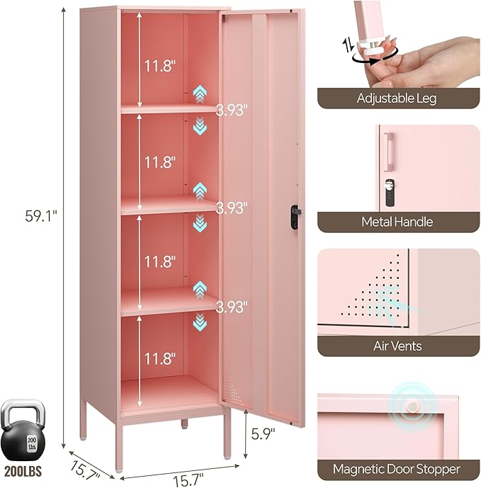 Locker Cabinet, Home Office - Image 3