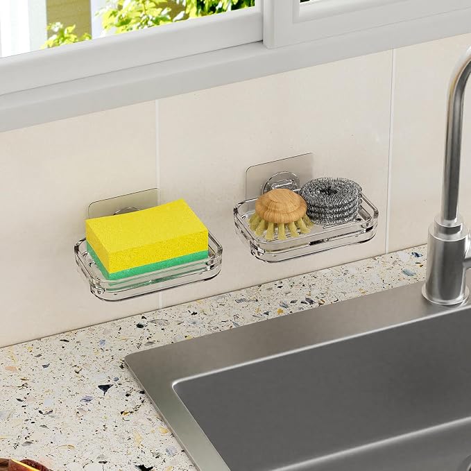 Soap Dish for Shower Wall Mounted, Soap Bar Holder Self Draining, Strong - Image 5