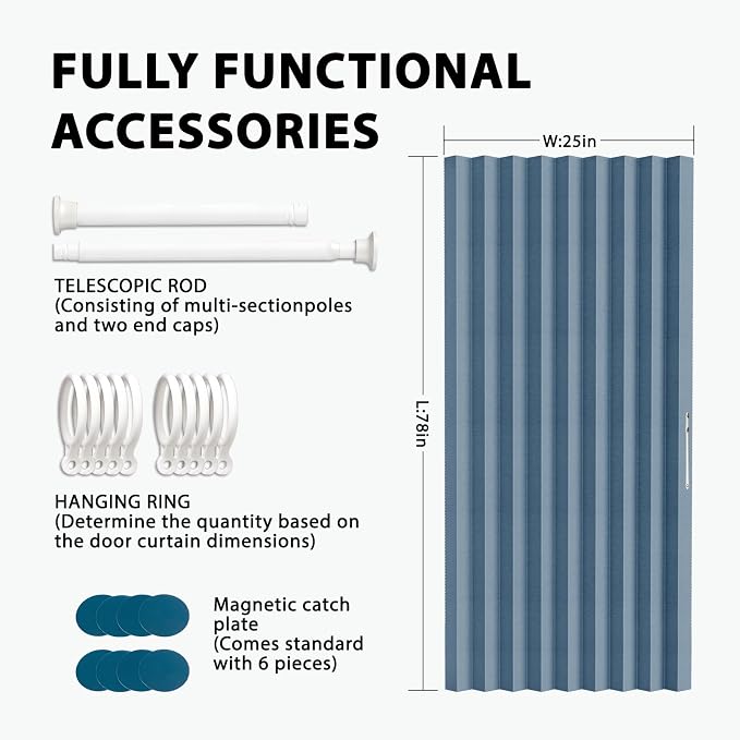 Accordion Door Curtain Set - Image 3