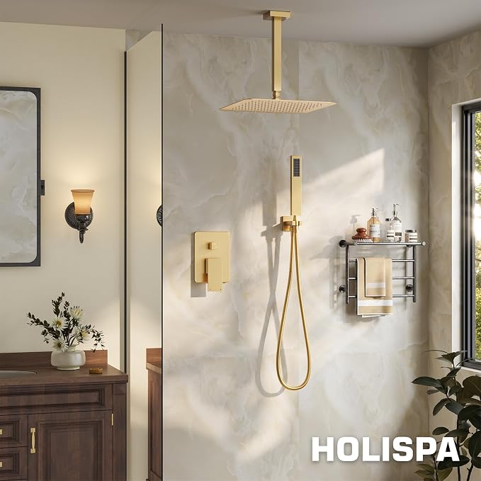 Ceiling Mount Shower System, High-Pressure Showerheads Set - Image 8