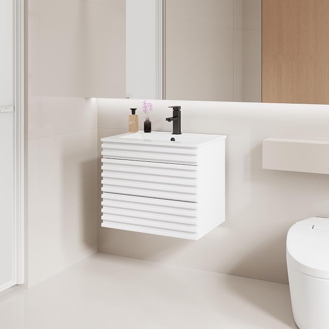 LUCKWIND 24" Floating Bathroom Vanity - Image 2