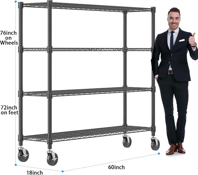 Homdox Heavy Duty Metal Shelves - Image 3