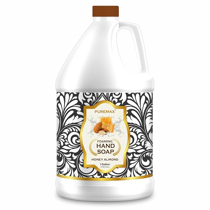 Foaming Hand Soap Refills | Honey Almond | Essential Oils | Gentle, by Puremax