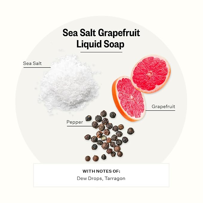 APOTHEKE Liquid Hand Soap, Sea Salt Grapefruit - Image 2