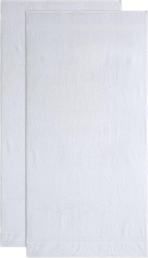 SALBAKOS 100% Turkish Cotton Extra Large Bath Sheet Set of 2 35x70 inch | - Image 6