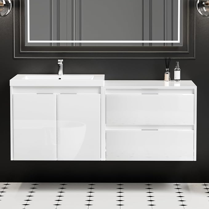 48 inch Floating Bathroom Vanity by Runave