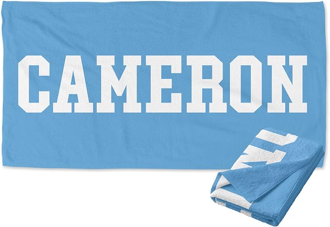Ships Next Day - Personalized Beach Towel by WinslowBrody