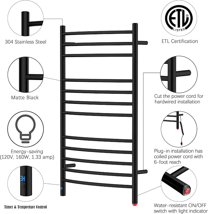 HEATGENE Electric Towel Warmer - Image 3