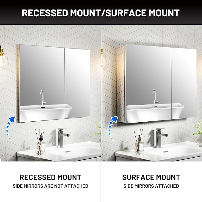 30 x 24 Medicine Cabinet Mirror - Image 5