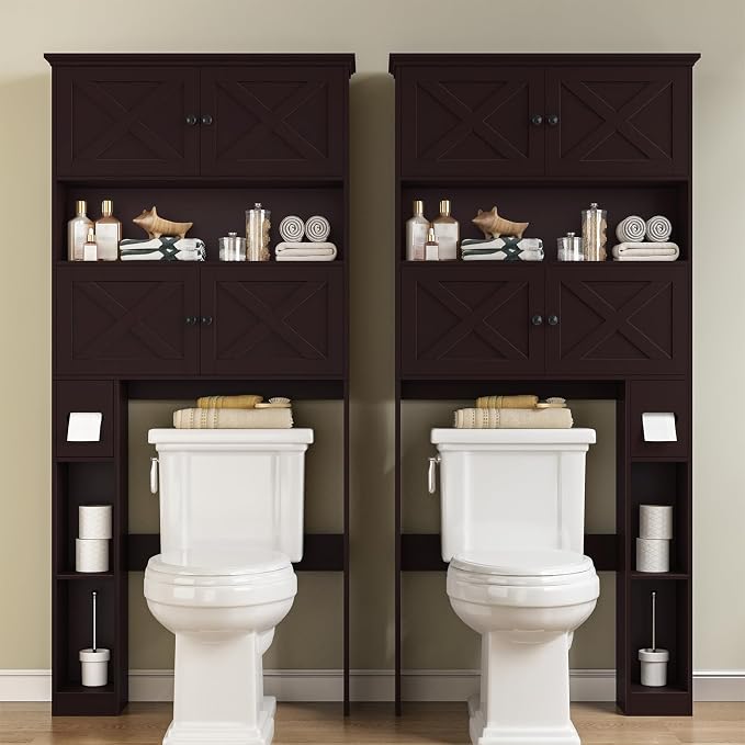 Over The Toilet Storage Cabinet, Farmhouse Storage Cabinet Over Toilet - Image 5