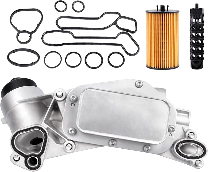 Engine Oil Cooler Filter Aluminum Housing Assembly Adapter Kit by Mardarth