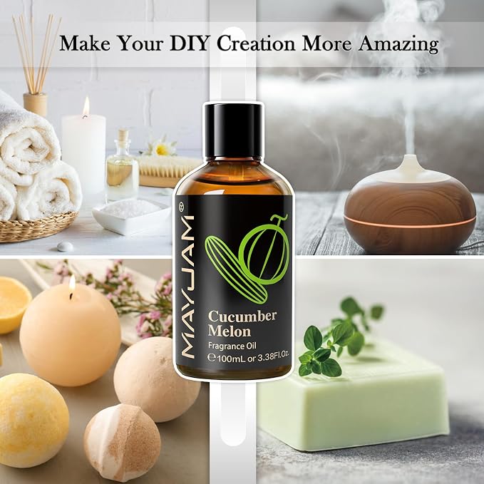 MAYJAM 100ML/3.38FL.OZ Cucumber Melon Fragrance Oils - Image 5