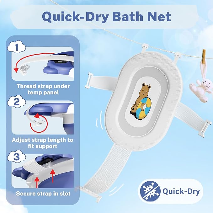 AVIDOR Baby Bathtub, Collapsible Bathtub - Image 3