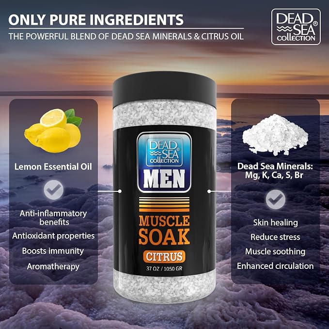 Dead Sea Collection Bath Salts for Men - Image 2