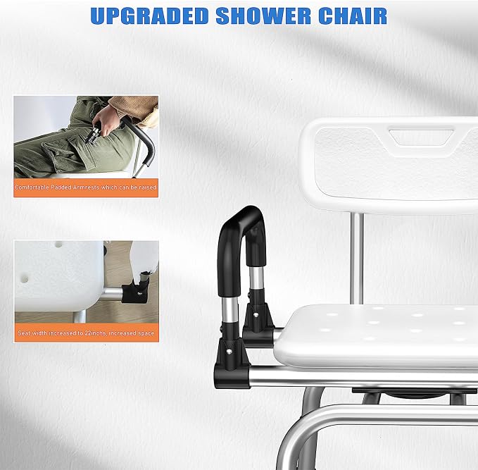 360 Degree Shower Chair Swivel, Shower Seat - Image 4