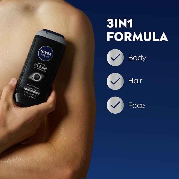 NIVEA Men Active Clean Body Wash - Image 2