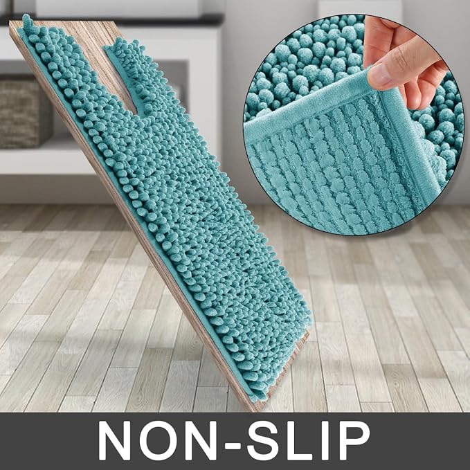 Yimobra Toilet Rug U Shaped Washable 24x20 Inch - Image 4