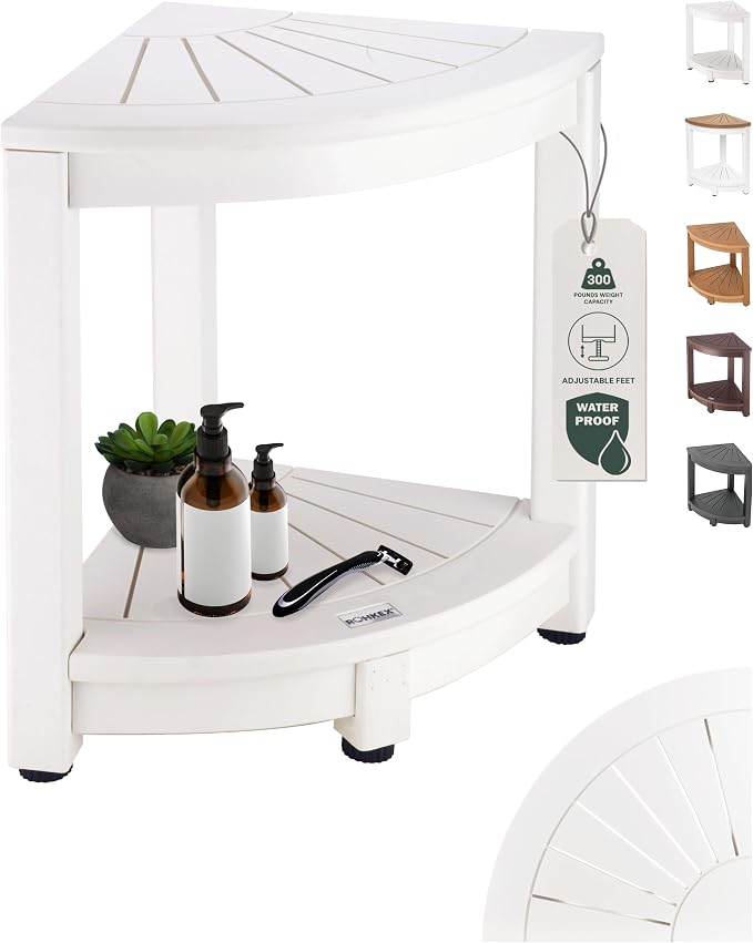 Waterproof Corner Shower Stool by ROHKEX