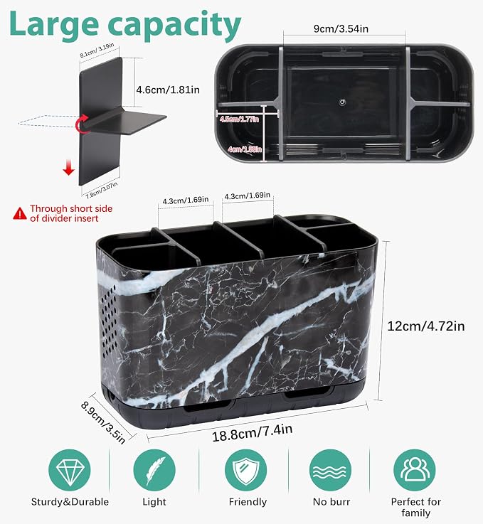 Boperzi Black Toothbrush Holder - Image 5
