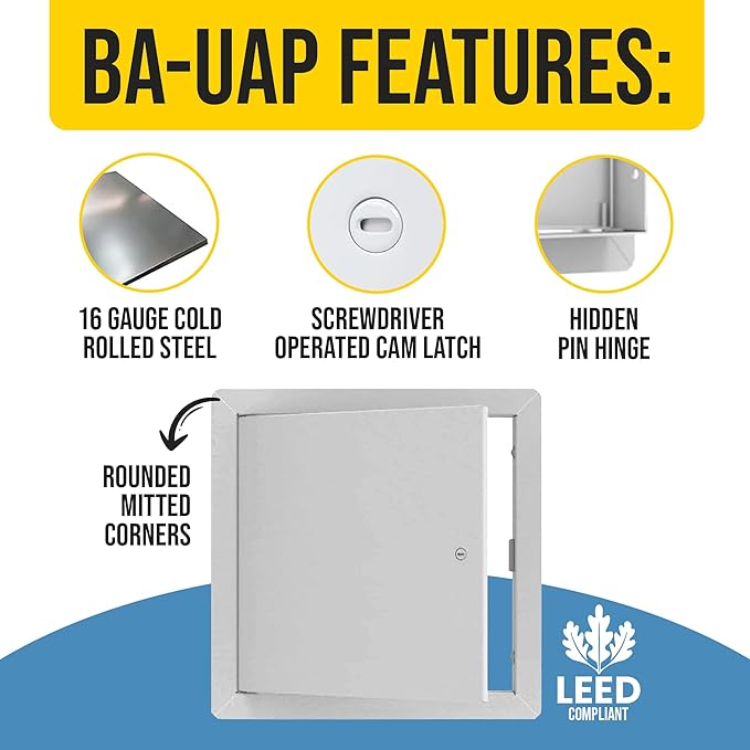 Best 12" x 12" Universal Access Panel – Flush Steel Door - Image 2