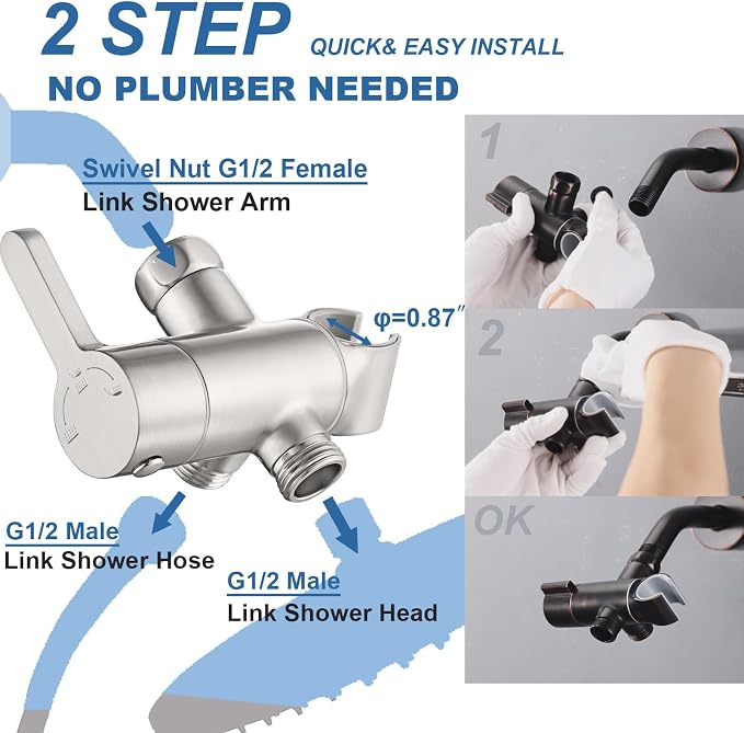 3 Way Shower Diverter Valve - Image 3