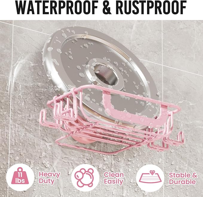 LEVERLOC Soap Holder Dish with Hooks - Image 7