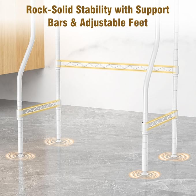 EAGMAK 4 Tier Over The Toilet Storage Rack, Bathroom Organizers and Storage - Image 7