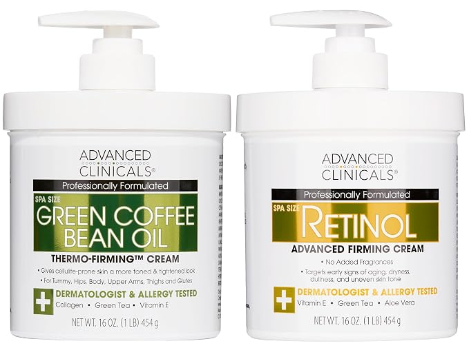 Advanced Clinicals Retinol Body Cream + Green Coffee Bean Oil Thermo by AdvancedClinicals