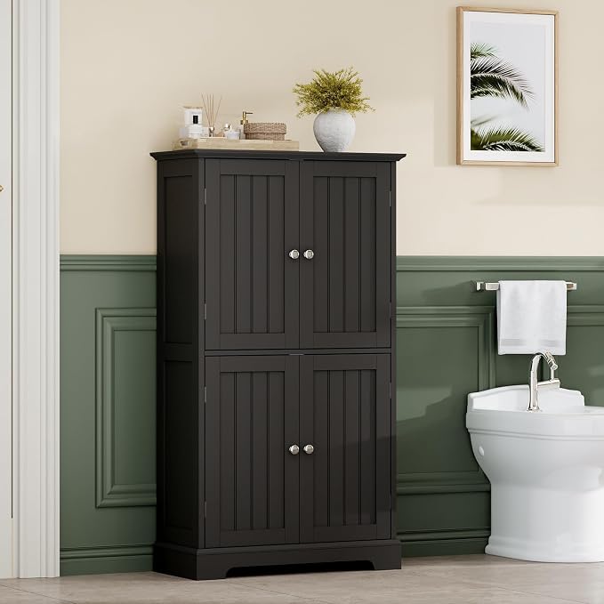 ChooChoo Bathroom Floor Cabinet, Modern Bathroom Storage Cabinet - Image 2