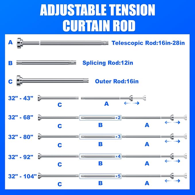 Ausemku Shower Curtain Rod - Image 6