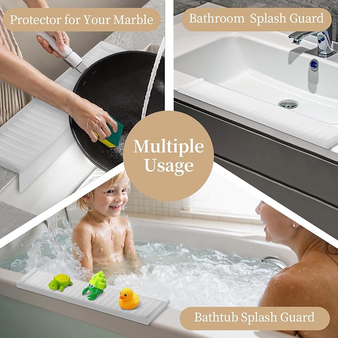 Silicon Edge Protectors for Kitchen Sink, Splash Guard - Image 7