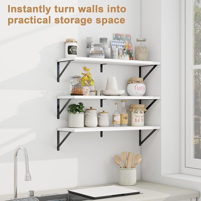 Fun Memories Floating Shelves, 32 x 8 Inches, Decorative Storage - Image 5