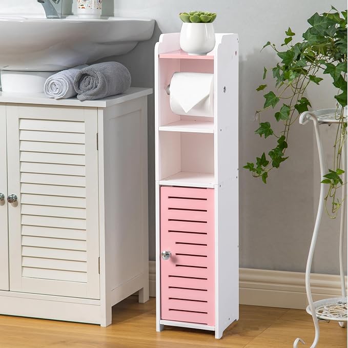 AOJEZOR Toilet Paper Holder Stand: Small Bathroom Storage Cabinet by AOJEZORBathroomCabinets