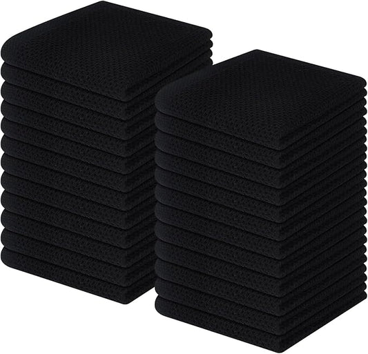Homaxy 100% Cotton Waffle Weave Kitchen Dish Cloths, Ultra Soft Absorbent Quick by Homaxy