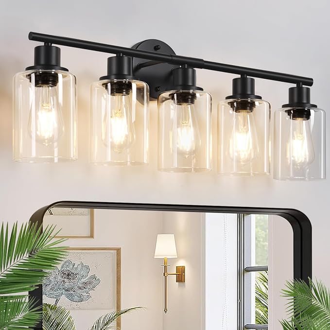 5-Light Bathroom Light Fixtures, Bathroom Wall Lamp by Zarbitta
