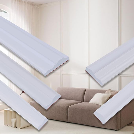 Peel and Stick Chair Rail Panel Molding by QDYMXUN