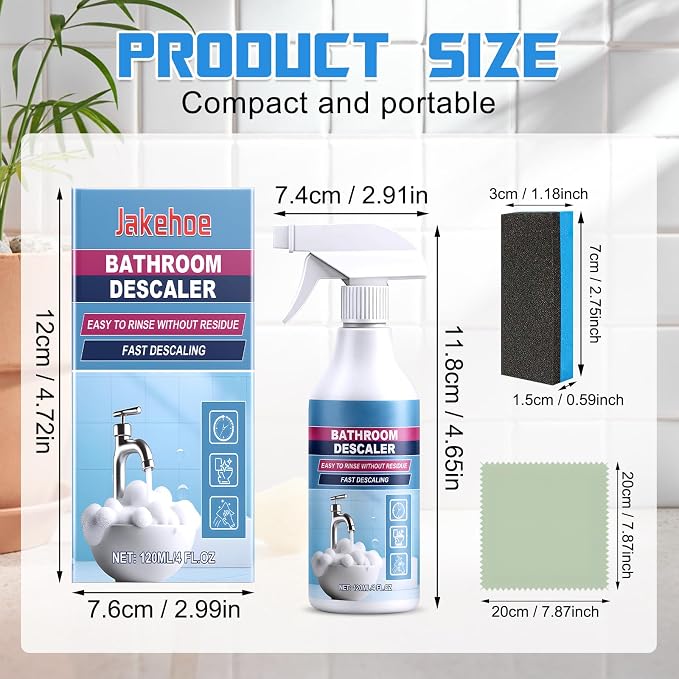 Bathroom Descaler Foam Cleaner, New Bathroom Descaler, Stubborn Stains Cleaner - Image 7