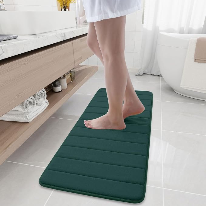 Buganda Memory Foam Bath Mat, Ultra Soft and Non-Slip Bathroom Rugs, Water by Buganda