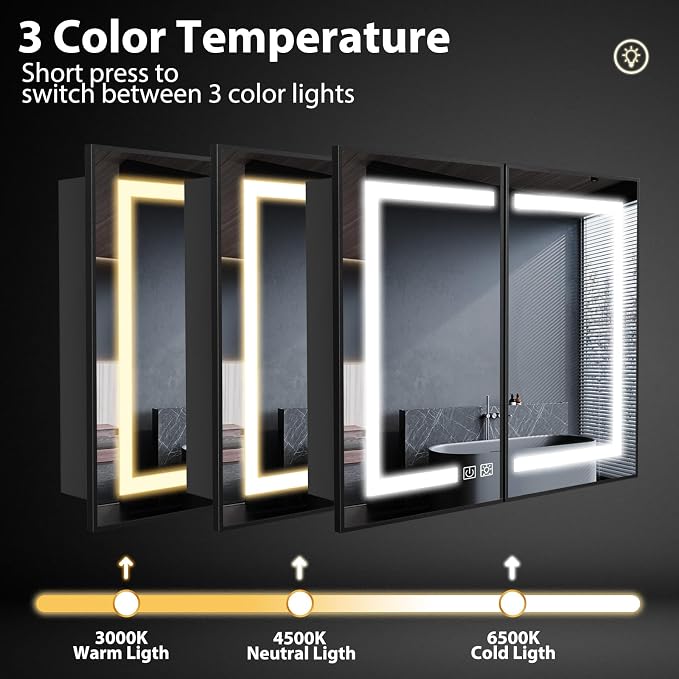 ROOMTEC Lighted Medicine Cabinet - Image 5