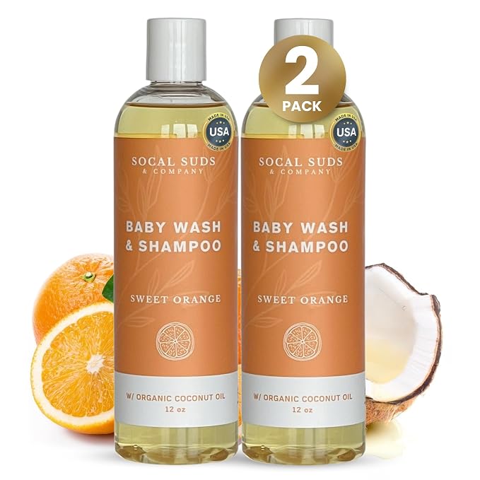 SoCal Suds & Company Organic Baby Shampoo and Body Wash by SoCalSudsCompany