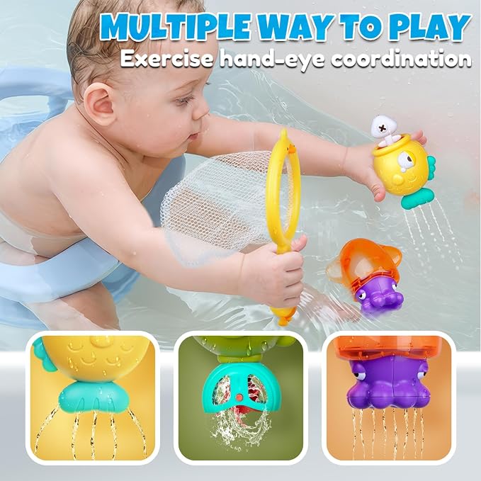 Baby Bath Toys for Kids Ages 1-3, Magnetic Fishing Games - Image 3