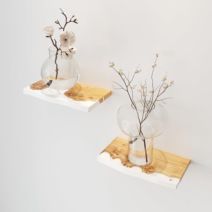 RWA Live Edge Floating Shelf – Unique Wood Floating Shelf - Image 2