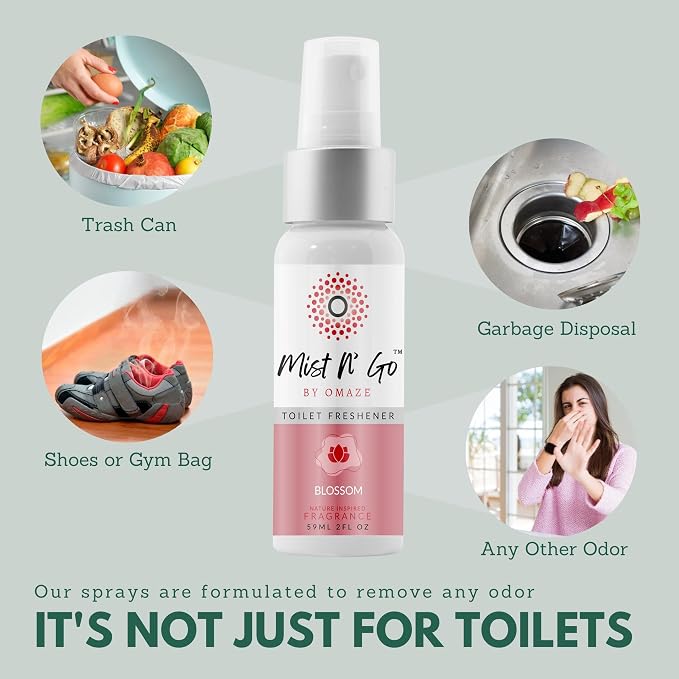 Mist N' Go by Omaze Travel Toilet Spray Odor Eliminator - Image 5