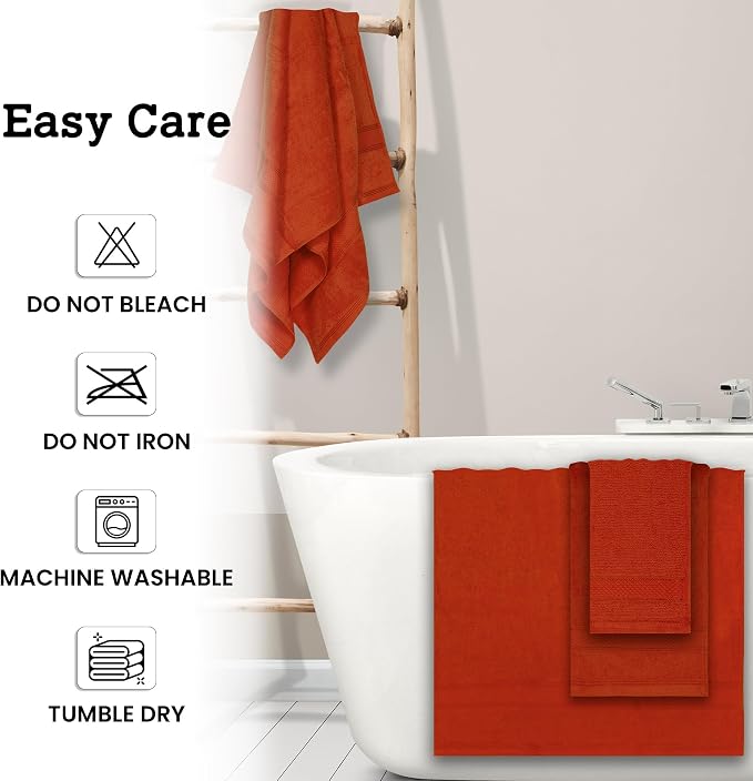 Casa Lino Bath Towel Set of 8 - Image 6