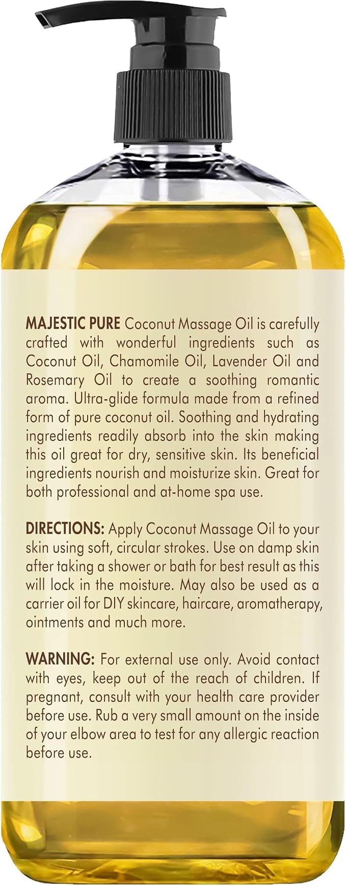 MAJESTIC PURE Coconut Massage Oil - Image 7