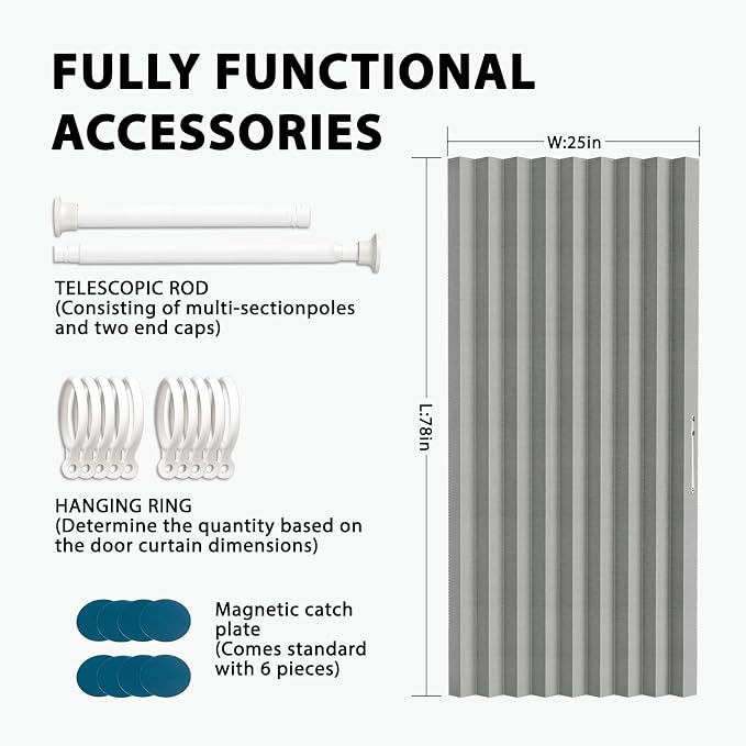 Accordion Door Curtain Set - Image 3