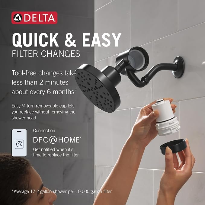 Delta Faucet Clarifi Premium Shower Filter Attachment - Image 3