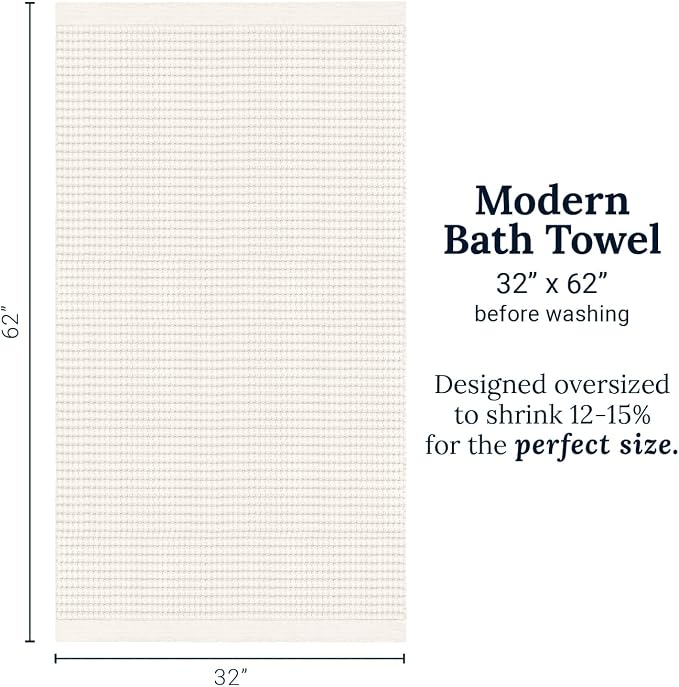 GILDEN TREE Waffle Towels for Bathroom Luxury 100% Cotton Bath Towels, Quick - Image 9