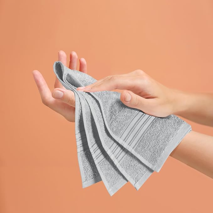 BOUTIQUO Ultra Soft Cotton 6 -Piece Hand Towel Set 16x24 Inch, Spa & General - Image 5