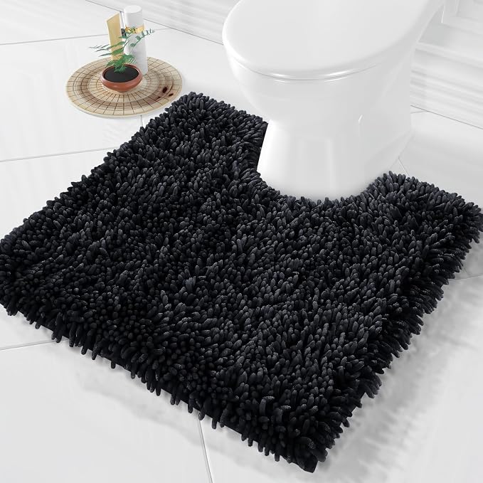 Yimobra Toilet Rugs U Shaped Washable, Extra Thick Soft Absorbent Chenille by Yimobra